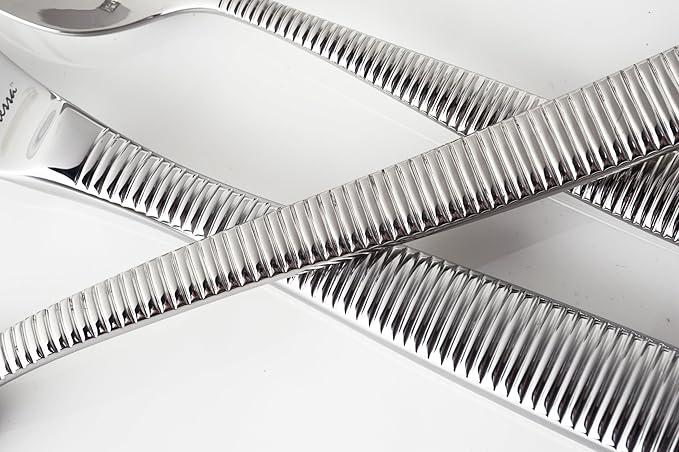 Fortessa Ringo 18/10 Stainless Steel Flatware Espresso Spoon, Set of 12