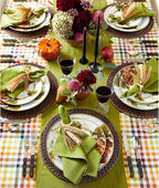 Solino Home Linen Avocado Green Table Runner 108 Inches Long - 100% Pure Linen 14 x 108 Inch Table Runner for Dining, Summer, Fall, Autumn - Fete