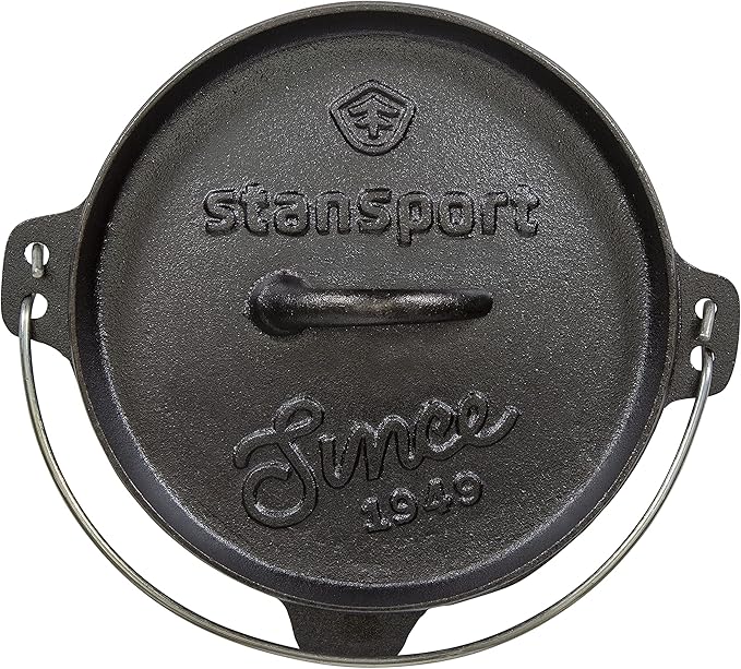 Stansport Pre-Seasoned Cast Iron Dutch Oven