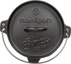 Stansport Pre-Seasoned Cast Iron Dutch Oven