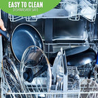 GreenLife Soft Grip 1QT and 2QT Saucepan Set, Healthy Ceramic Nonstick, Non Toxic PFAS & PFOA-Free, Dishwasher Safe, Glass Lids, Stay-Cool Handles, Easy Clean Cookware, Kitchen Essentials, Black