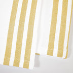 Realm 15" x 25" 100% Cotton Classic Kitchen Dish Towel (12 Pack) | Cuisine Stripe Ochri Yellow | Super Absorbent Machine Washable Tea Towels with Hanging Loop