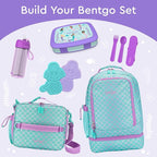 Bentgo Kids Prints Leak-Proof, 5-Compartment Bento-Style Kids Lunch Box - Ideal Portion Sizes for Ages 3-7, Durable, Drop-Proof, Dishwasher Safe, & PFAS & BPA-Free Materials (Mermaids in the Sea)