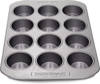 Farberware 12-c. Nonstick Nonstick Bakeware Muffin Pan, Gray