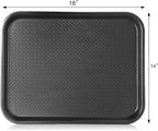 New Star Foodservice Fast Food Tray, Set of 12 (Black, 14 by 18-Inch)