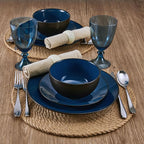 Pfaltzgraff Lucy 12 Piece Dinnerware Plate and Bowl Set, Service for 4