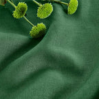 Solino Home Linen Table Runner 72 Inches Long - 100% Pure Linen Pine Green Dining Table Runner 14 x 72 Inch for Summer, Fall, Autumn - Fete