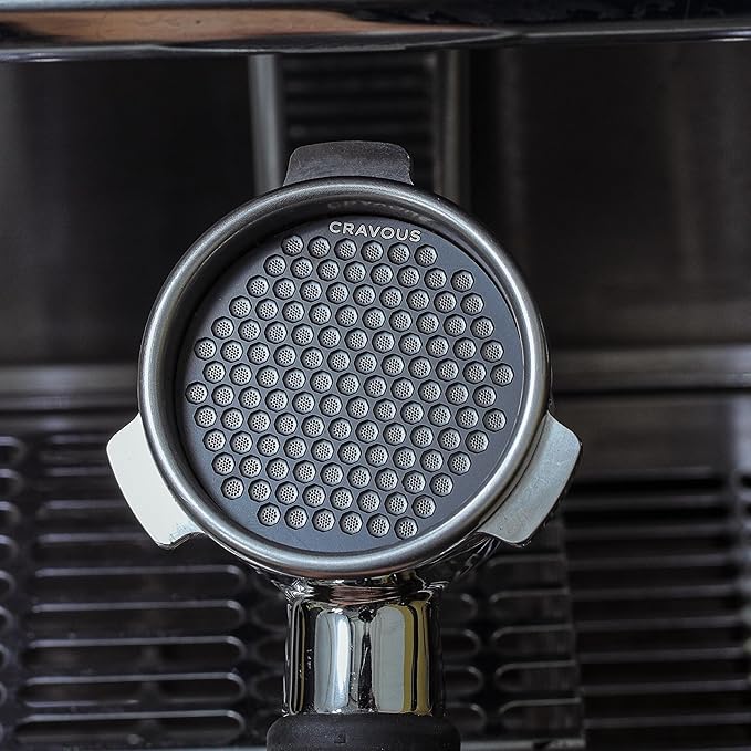 58mm Espresso Funnel and Puck Screen Kit - Magnetic Dosing Funnel with Filter Compatible with 58mm Portafilter Basket - Premium Espresso Tools Set