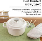 Home Brilliant Cloth Placemats Set of 6 Heat Resistant Dining Table Place Mats Kitchen Table Mats for Holiday Dinner Decor, Grass Green