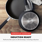 GreenPan x Bobby Flay 13 Piece Nonstick Cookware Pots and Pans Set, PFAS-Free Diamond Ceramic, Induction Suitable, Easy Clean Dishwasher & Oven Safe, Stay-Cool Silicone Handles, Glass Lids, Black