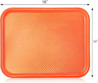 New Star Foodservice Fast Food Tray, Set of 12 (Orange, 14 by 18-Inch)