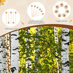 Wooden Coffee Stirrers 100-Pack Coffee Stir Sticks 5.9 Inch Natural Birch Stir Sticks with Round Ends, Disposable Stirring Sticks for Coffee, Cocktails, Milk & Hot Drinks