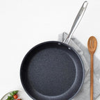 Nordic Ware Basalt Aluminum Saute Skillet, 12-Inch, Ceramic Coating