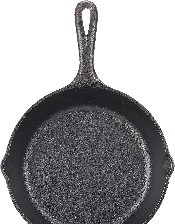 Lodge 12 Inch Cast Iron Pre-Seasoned Skillet – Signature Teardrop Handle - Use in the Oven, on the Stove, on the Grill, or Over a Campfire - Black