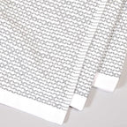 Realm 100% Cotton Dobby Textured Kitchen Dish Cloths | Pebble Grey 13" x 13" Inch Soft, Plush & Absorbent Quick Drying Dish Towels (6 Pack)