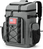 Maelstrom Backpack Cooler,Soft Lightweight Leakproof Cooler Backpack,35 Can Insulated Cooler Bag,Keeps 35 Cans Hot/Cold for Up to 16 Hours,Waterproof Lunch Backpack for Men Women-Grey