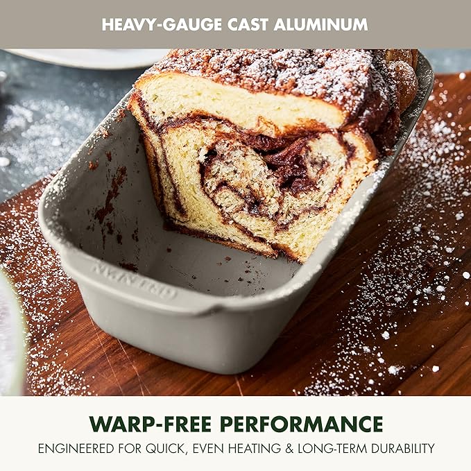 GreenPan Premiere Ovenware Healthy Ceramic Nonstick 1 lb. Loaf Baking Pan, PFAS-Free, Warp-Free Bakeware, Durable Quick Heating, Oven & Broiler Safe to 600F, Dishwasher Safe, Taupe