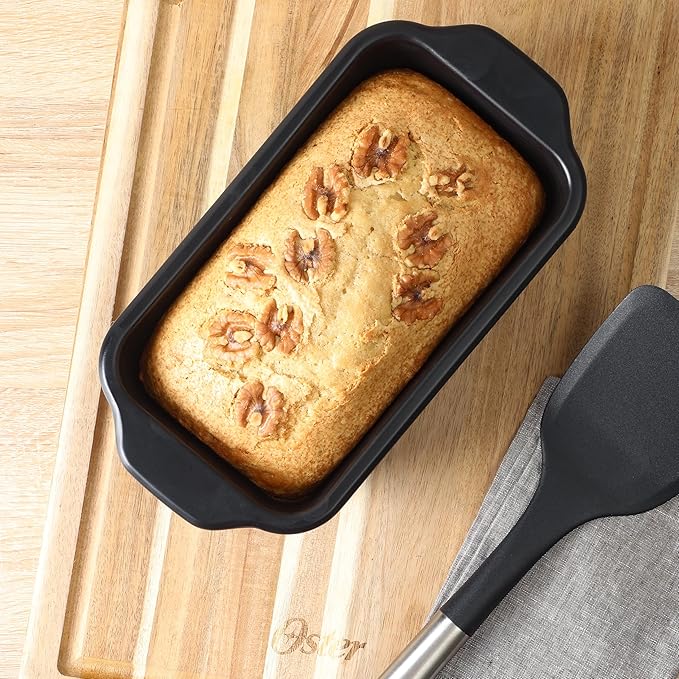 Oster Teston 5 Piece Carbon Steel Baking Pans Bakeware Set w/Premium PFA Free Nonstick - Matte Black