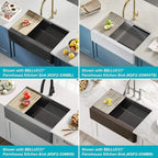 Kraus Multipurpose Workstation Sink Roll-Up Dish Drying Rack, Colander and Trivet in Black, KRM-11BL (Pack of 2)