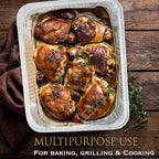 EHOMEA2Z Aluminum Pans (30 Pack) – MADE IN USA, Disposable Foil Trays for BBQ, Grilling, Roasting, Catering, and Restaurants,Crawfish Trays, 9x13