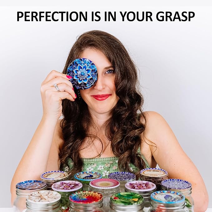 Supa Ant Thickest Canning Lids Regular Mouth (50 Pcs.) Food Grade Tin Can Lids for Canned Food - Buckle Proof & Rust Proof Lid for Canning Kit for Regular Mouth Mason Jars (Turquoise) Canning Supplies