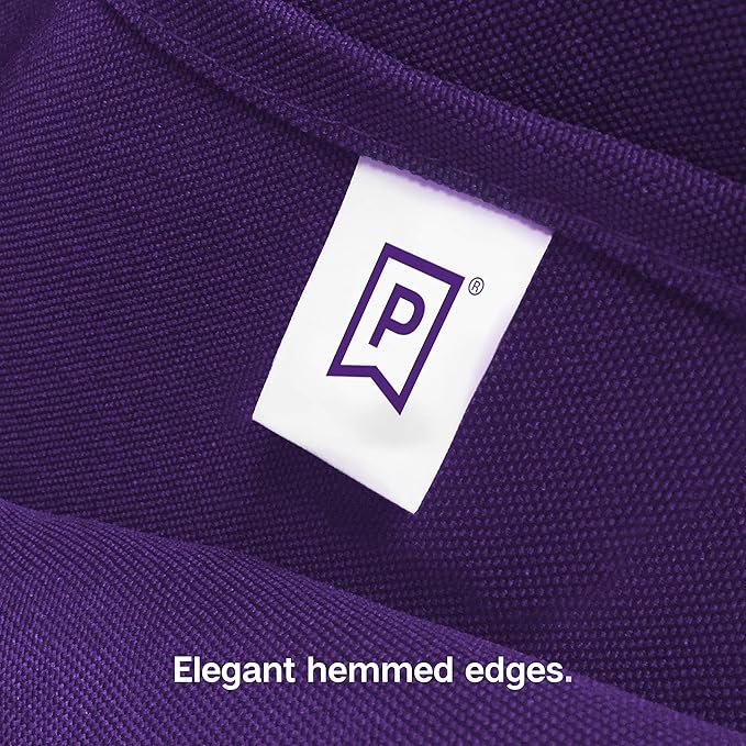 Gee Di Moda Rectangle Tablecloth - 60 x 84 Inch Purple Table Cloth for 5 Foot Rectangle Table - Heavy Duty Washable Fabric - for 5 Ft Buffet Table, Holiday Party, Dinner, Wedding & Baby Shower