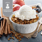 PLASTICPRO 4.5'' Inch Round Tin Foil Pans Disposable Aluminum, Freezer & Oven Safe Pack of 20