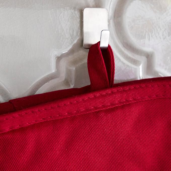 All Clad Silicone Oven Mitt: Heat Resistant up to 500 Degrees - 100% Cotton & Silicone, 14"x7" Oven Mitt for Kitchen and Barbeque, 1-Pack, Chili