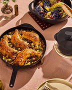 Caraway Cast Iron Skillet - 12” Enameled Cast Iron Pan With 3 Layer Enamel Coating - No Seasoning Required - Compatible With All Stovetops - Free From Forever Chemicals - Charcoal