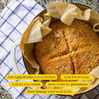 Lodge 6 Quart Enameled Cast Iron Dutch Oven with Lid – Dual Handles, Oven Safe up to 500°F, Stovetop Compatible – Marinate, Cook, Bake, Refrigerate & Serve – Oyster White