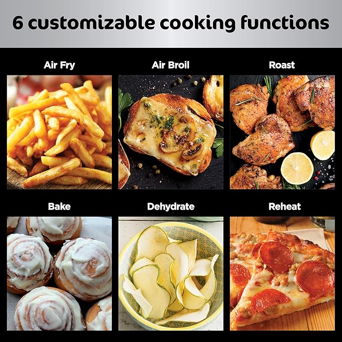 Ninja Foodi 6-in-1 FlexBasket Air Fryer with 7-QT MegaZone & Basket Divider for Large Proteins & Full Meals, Smart Finish Cook 2 Foods 2 Ways, Family Sized Capacity, Air Fry, Roast & More, Black DZ071