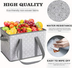 WISELIFE Reusable Grocery Bags [2 Pack],Large Grocery Tote Bag Water Resistant Shopping Bags Foldable Grocery Bag for Clothes,Shoes and Picnic