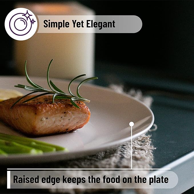 BTaT- White Dinner Plates, 10.5 inch, Set of 12, White Plates, White Dinner Plates Bulk, White Plate Set, Plates, Dinner Plates, Plates Set, Restaurant Dishes, White Porcelain Dinner Plates