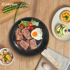 Pots and Pans Set Non Stick, 17Pcs Kitchen Cookware Sets, Granite Stone Induction Cookware Non Stick Cooking Set w/Frying Pans, Saucepans, Sauté Pan (PFOA Free), Black