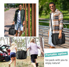 Tirrinia Large Insulated Cooler Bag - Outdoor Leakproof Cooler Box for Women & Men - Portable Freezer Bag with Adjustable Shoulder Strap for Camping, Picnic, Golf, Beach