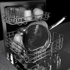 316L Stainless Steel 8QT Frying Pan Hexagon Nonstick Wok with Lid,Single Handle to Hold, PFOA Free, Dishwasher Oven Safe (8QT/Single Handle)