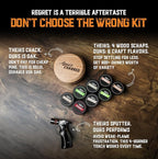 Whiskey Smoker Kit with Torch & 8 Flavors Wood Chips - Old Fashioned Smoker Kit - Bourbon Gifts for Men, Cocktail Smoker kit - USA Oak Smoke Lid (No Butane)