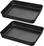 Herogo Deep Baking Pan Set of 2, 8 X 10.5 Inch Non-Stick Sheet Cake Pan for Oven, Rectangle Stainless Steel Lasagna Brownies Casseroles Cakes Bakeware, Dishwasher Safe