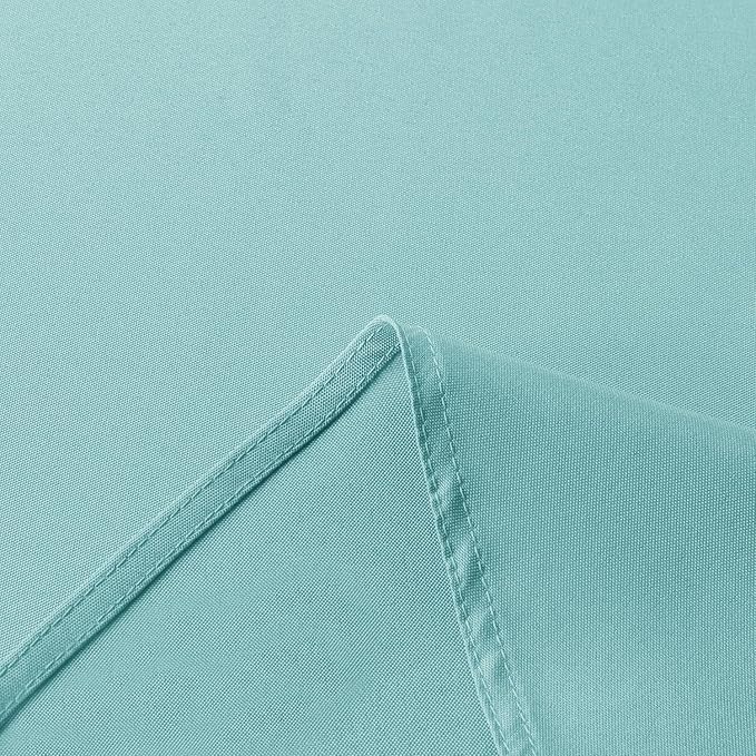 sancua Rectangle Tablecloth - 60 x 102 Inch - Stain and Wrinkle Resistant Washable Polyester Table Cloth, Decorative Fabric Table Cover for Dining Tables, Buffet Parties and Camping, Turquoise