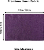 Home Brilliant Cloth Placemats Set of 4 Heat Resistant Dining Table Place Mats for Kitchen Table, 13 x 19 inches, Purple
