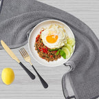 Homaxy Premium Kitchen Towels(18”x 28”, 6 Pack), Large Cotton Kitchen Hand Towels, Flat and Terry Dish Towels, 380 GSM Highly Absorbent Tea Towel Set with Hanging Loop, Grey