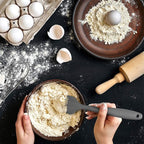 Silicone Spatula 3-piece Set, Ergonomic Handle High Heat-Resistant Spatulas, Non-stick Rubber Spatulas with Stainless Steel Core, Grey