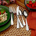 Liberty Tabletop Annapolis 60 piece flatware set service for 12 silverware made in USA