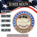 Supa Ant Thickest Canning Lids Wide Mouth (50 Pcs.) Food Grade Tin Can Lids for Canned Food - Buckle Proof & Rust Proof Lid for Canning Kit for Wide Mouth Mason Jars (Ho-made) Canning Supplies