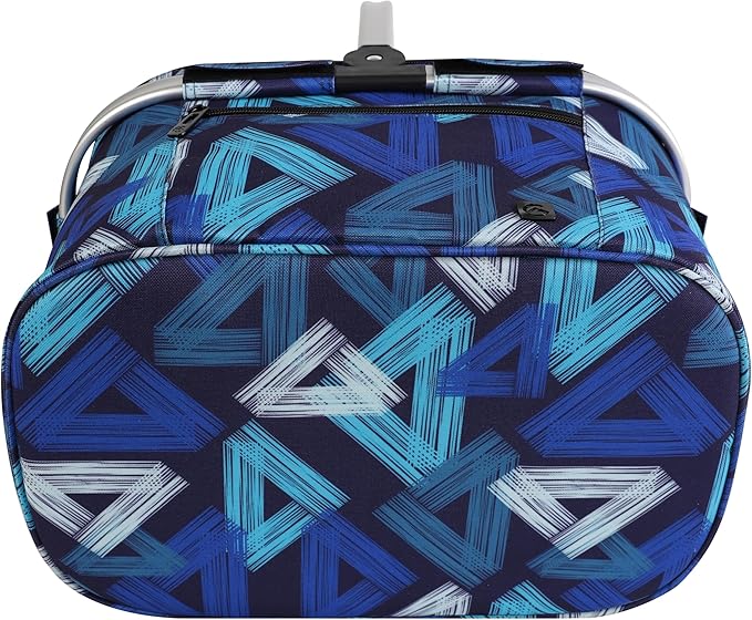ALLCAMP Insulated Cooler Bag Portable Collapsible Picnic Basket Cooler with Sewn in Frame (Medium Triangle Pattern)
