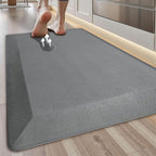 Anti Fatigue Kitchen Mats for Floor, Grey 9/10 Extra Thick Cushioned Standing Desk Mat, Comfort Memory Foam Ergonomic Kitchen Rugs and Mats Non-Slip Waterproof for Office, Kitchen, Sink, 20" x 32"