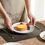 BTaT- White Dessert Plates with Gold Rim, Set of 12, 8", Porcelain, Small Plates for Appetizers, Small Appetizer Plates Ceramic, Dessert Plates Porcelain Dessert Plates Ceramic Dessert Plates