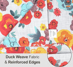 Ruvanti Placemats 100% Cotton 13x19 Inch, Dining Table Placemats Set of 6, Modern Place Mats for Dining Table Decor, Kitchen & Table Linens, Coffee Mat for Christmas Dinners – Multi Flower