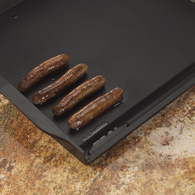 Nordic Ware 2 Burner Backsplash Griddle, Nonstick