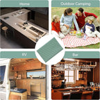 2 Pack Bar Mat, Home Bar Tool Drying Mats, Bar Accessories for The Home Bar Set 18''x12''（Green） for Bars, Outdoor Camping, Bar for Home